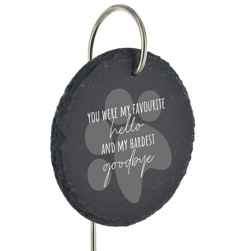 Birghild Waterproof Stone Animals Memorial Plaque