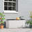 75gal 280L Black&white Outdoor Garden Storage Deck Box - Lockable Seat, Wheeled, Polypropylene Resin