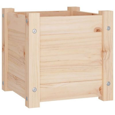Boîte à fleurs en bois pour l'extérieur