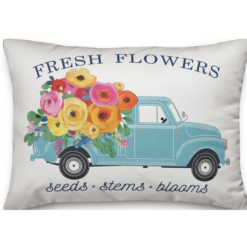  Coussin lombaire intérieur / extérieur Fresh Flowers