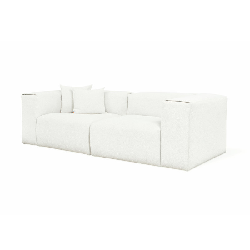 Canapé modulaire 2 pièces Nest, Os, H 28,5 po x l 96 po x P 41 po, 2