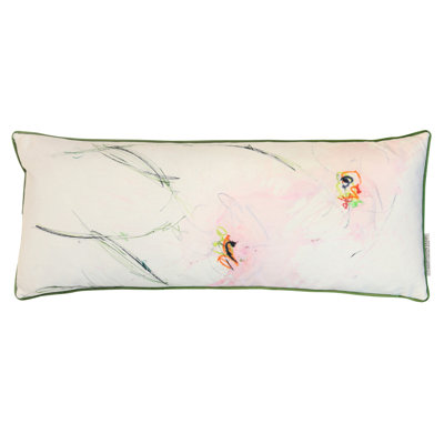 Blushing Meadow Abstract Lumbar Pillow - Blush Pink - 36" x 14"
