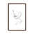 Toile avec cadre en bois brun classique est en rupture de stock