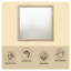 Miroir de meuble-lavabo carré 43 po Miquell
