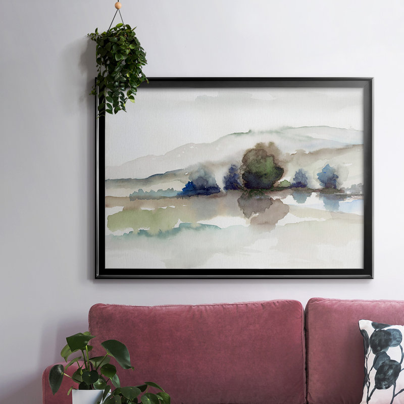 «August Morning II», toile tendue avec cadre_48335, H 30 po x l 44 po x P 1,5 po, Noir