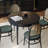 Solid Wood Ash black Dining Table