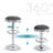 Swivel Upholstered Adjustable Height Counter Stool with Metal Frame-750800974-750801994