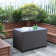 Rattaner Resistant Wicker Deck Box with Gas Spring Lid and Zippered Waterproof Inner Bag
