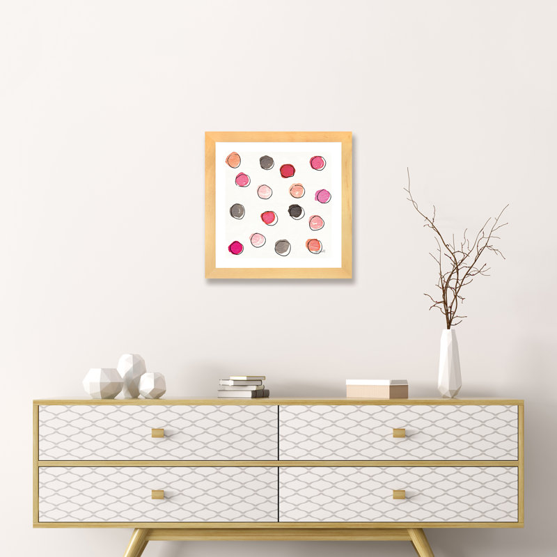 Art de type chic accents viia, Papier encadré naturel, H 16 po x l 16 po x P 1 po