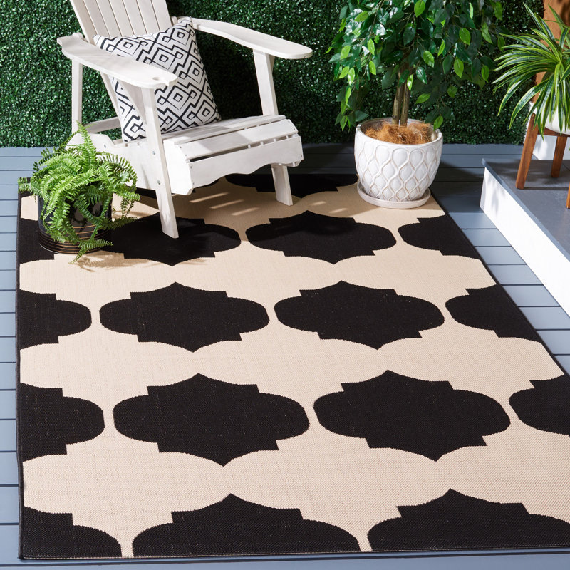 Herefordshire Performance Geometric Indoor/Outdoor Area Rug, Rectangle 5'3" x 7'7"