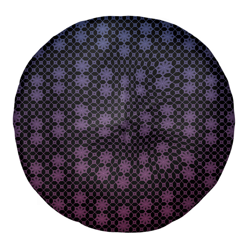 Katelyn Elizabeth Polka Dots Reversible Throw Pillow, 26" x 26", Blue/Pink