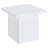 White High Gloss End Table