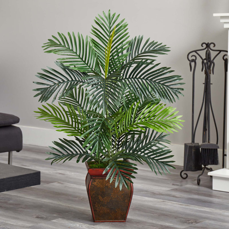 Palmier artificiel 25,5" en pot de fleurs