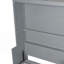 Grand lit escamotable mural avec placard, gris