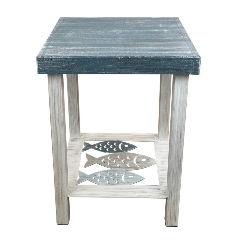 Hayons Solid Wood Top End Table