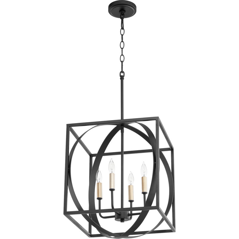 4 - Light Lantern Pendant, Noir