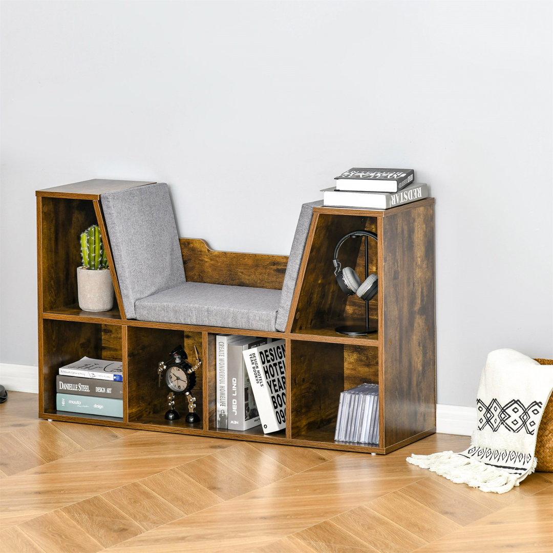 Lorentzen 61cm H x 102cm W Geometric Bookcase