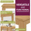 Langdon 2 - Person Rubberwood Solid Wood Dining Set