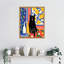 «Paws and Patterns Cat» par Mauriello, reproduction d'art sur toile encadrée-1549500455