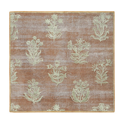 Handmade Silk Floral Area Rug