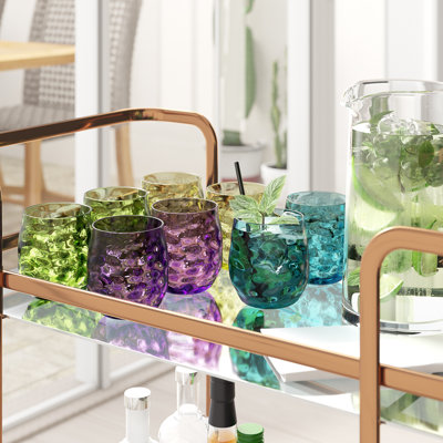 Grassingt 14oz. Acrylic Drinking Glass Set