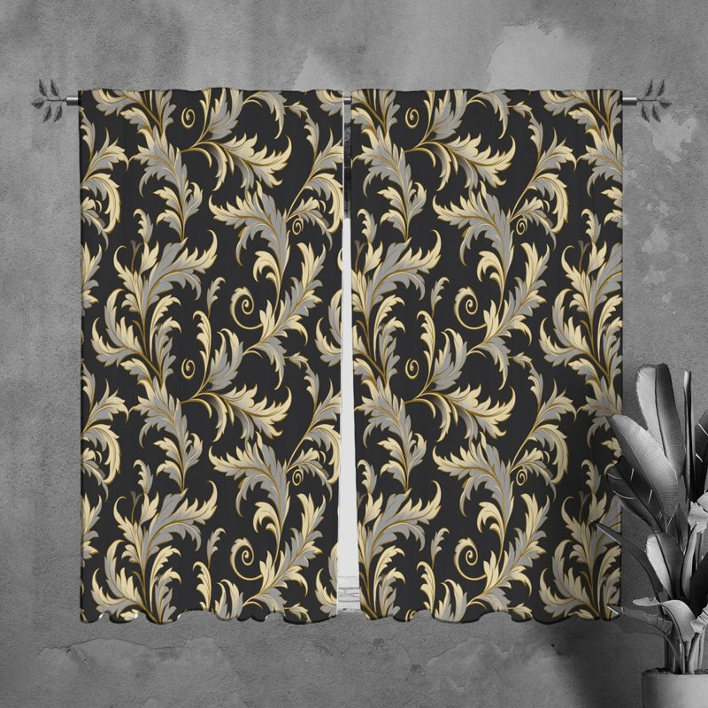 Paire de rideaux obscurcissant en polyester Mieke, L 40 po x L 61 po
