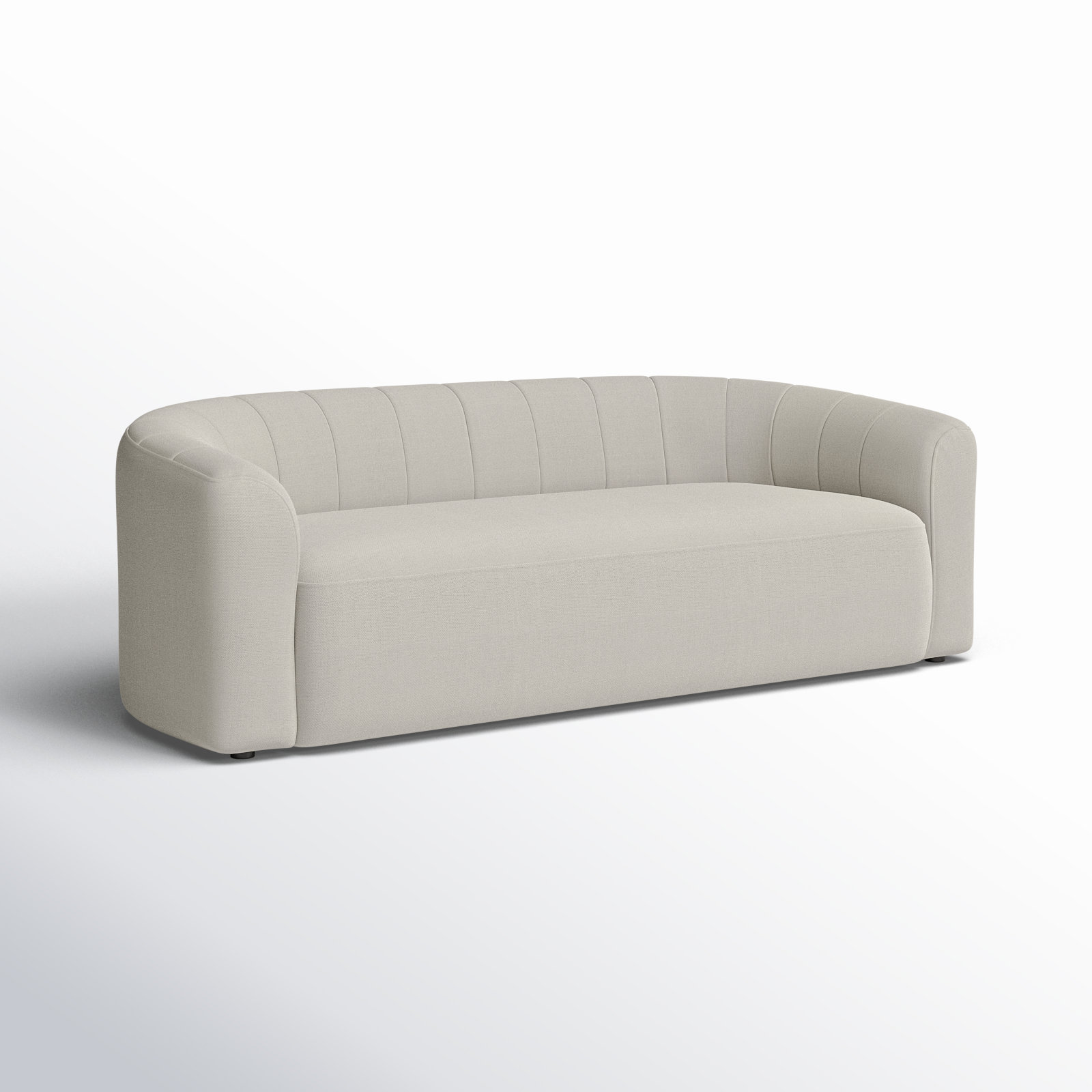 Augustine 89'' Upholstered Sofa, Luna Cream Performance Weave
