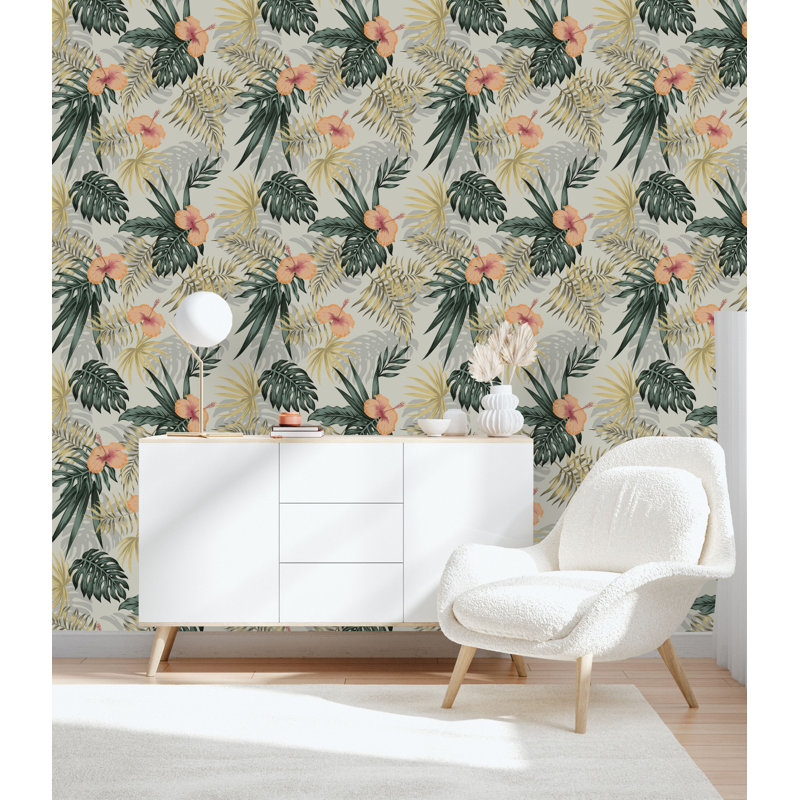 Panneau de papier peint Ewell, L 18,75 po x l 25 po, Vinyle