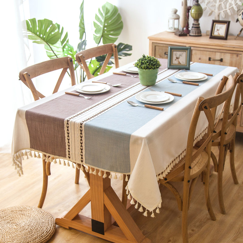 Nappe Dumas, Bleu / Rose