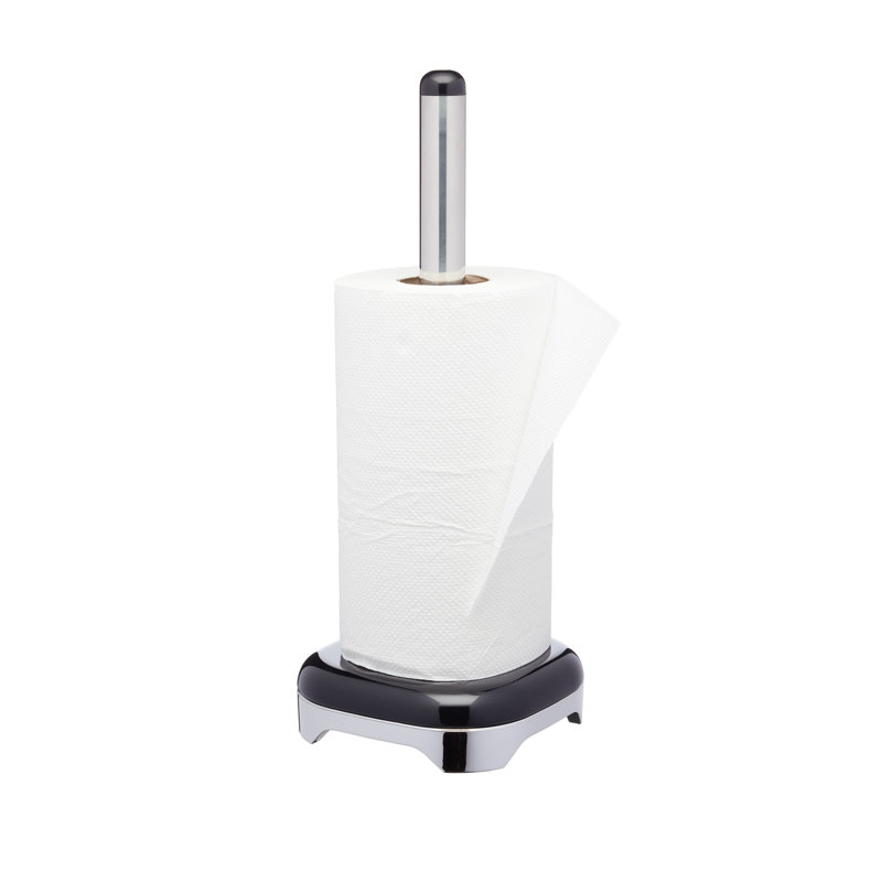 Lovello Free-Standing Paper Towel Holder, Midnight Black