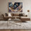 Art mural sur toile mauve