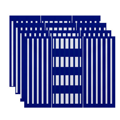 Bartow Polyester Striped Rectangle Placemat