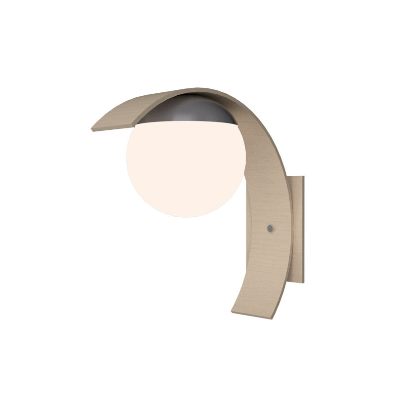 Sfera 1 - Light Armed Sconce, Organic Cappuccino
