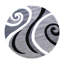 Tapis à motif abstrait tourbillon Skaghe-1902327115