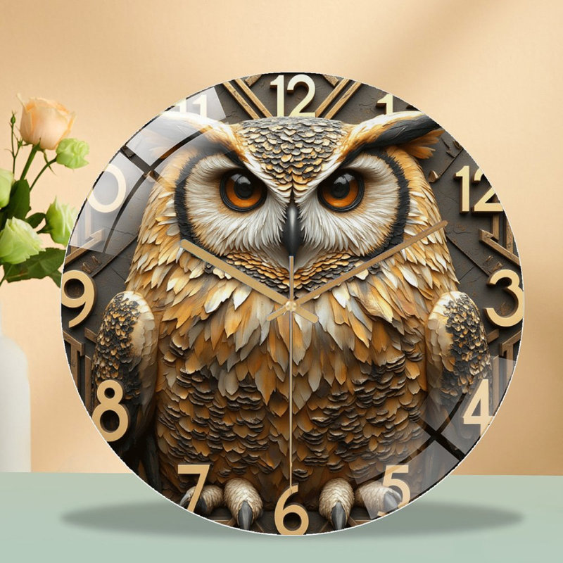 Horloge murale chouette horloge murale 12 po