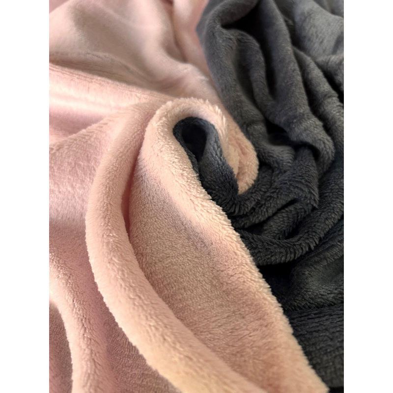 Chanson Bed Linen, 200 x 200 cm Duvet Cover Set with 2 Pillow Shams, Pink