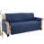 100 % polyester bleu marine
