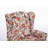Accent Upholstered Chair with Retro Wood Legs