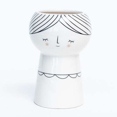 Vase femme Agatha - noir et blanc