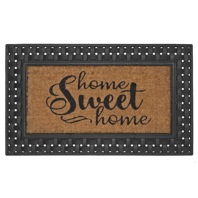 Tapis d'entrée antidérapant Hickmond Home Sweet Home 30 po x 18 po