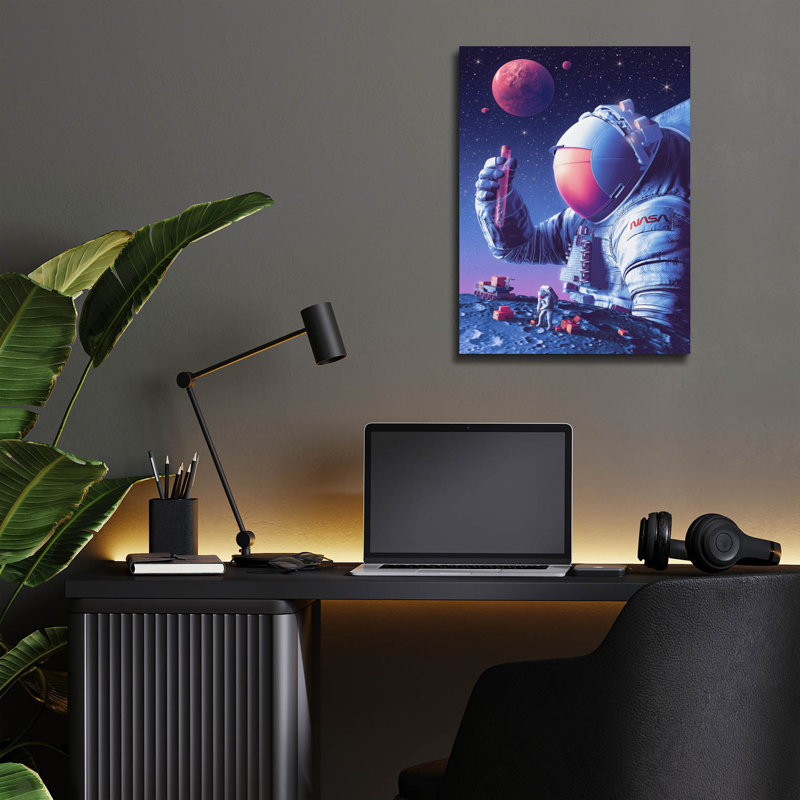  «Moon To Mars Multidisciplinaire Science» par la NASA, art mural en verre, 12 po x 16 po