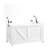 Retro Storage Chest, 2 Hinges, White Bench, Construction, Ideal For Organization Chest With Color, Classic Design, Heavy - Duty Versatile Use In-1884842982