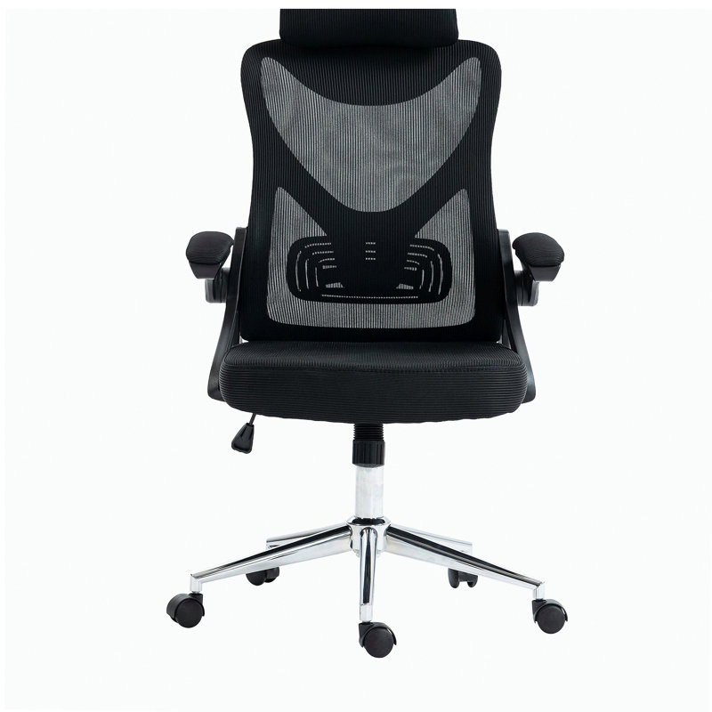 Chaise de bureau ergonomique avec appui-tête et noir mobili Essential