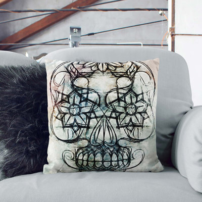 Geometric Square Cushion