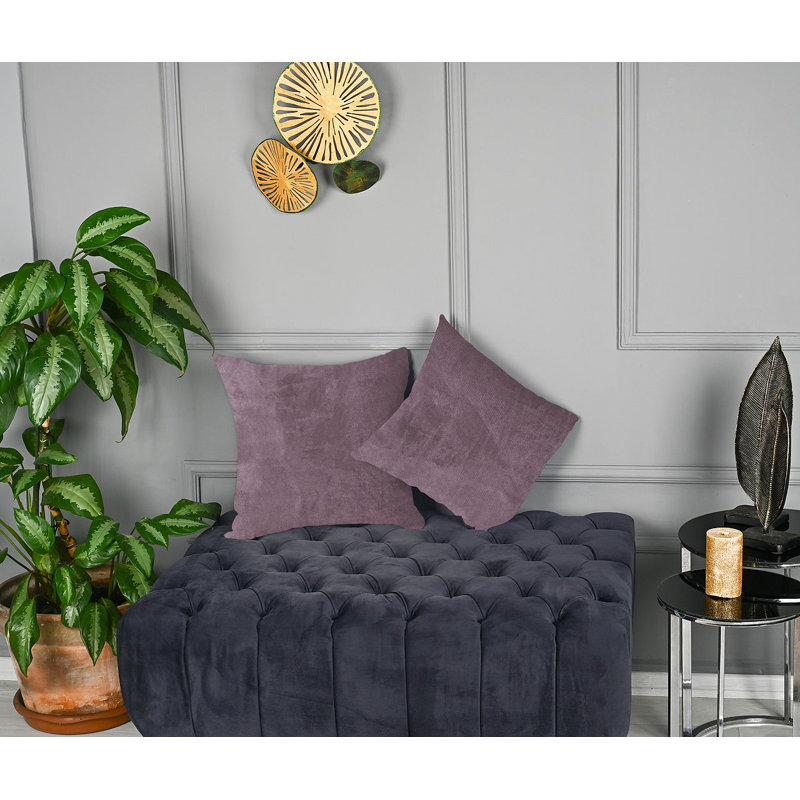 Matte Velvet Cushion Cover - 1 Pc, 56cm x 56cm, Cotton Candy