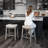 Maven Lane Sophia Wooden Backless Stool with Fabric Upholstery-112251020-112251022