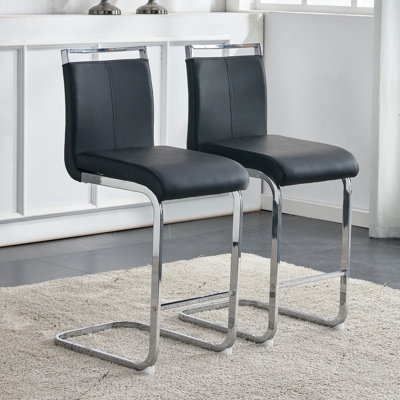 Chatrice 25'' Faux Leather Bar Stool