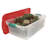 Homz Holiday Seasonal Decor Plastic Storage Bin with Latching Lid-97214405