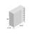 Wirt Modern and Contemporary 2 Door Wood 18 Pair Shoe Cabinet with Open Shelves
