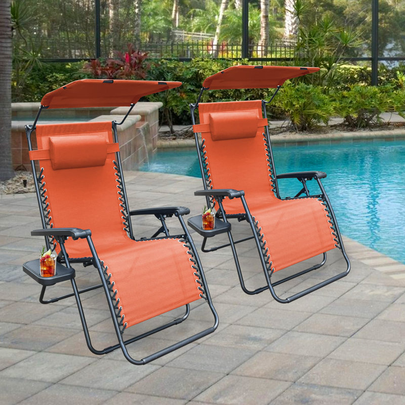 Otis Folding Zero Gravity Chair, Orange